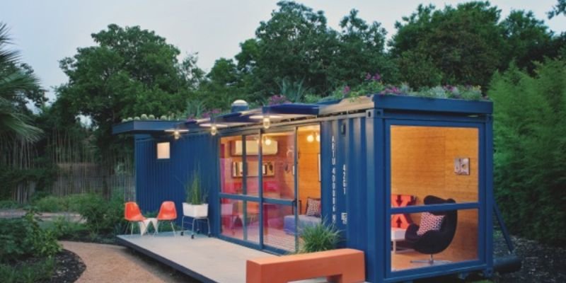 Shipping Container Pool House