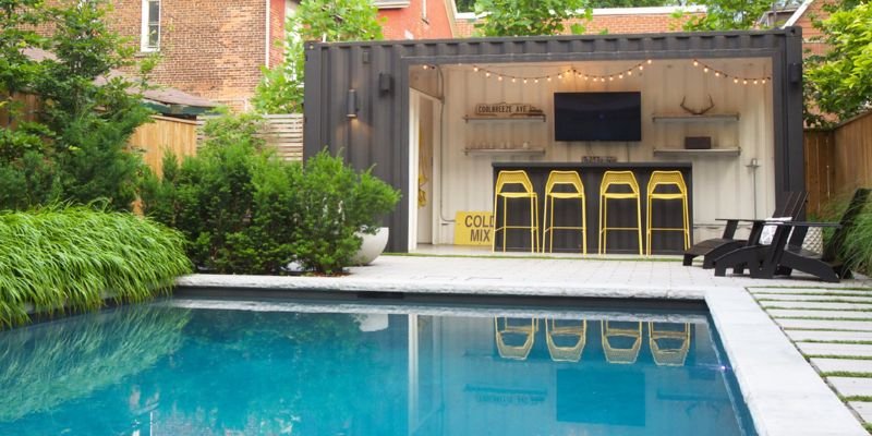 Shipping Container Pool House